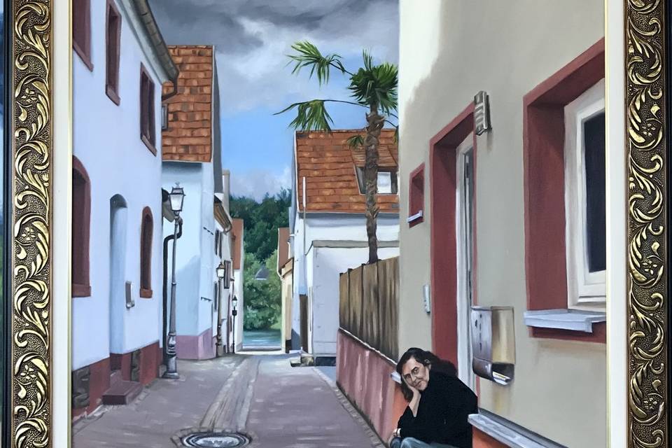 Pintura a óleo sobre tela
