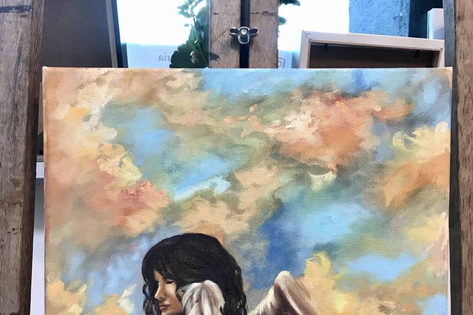 Pintura a óleo sobre tela