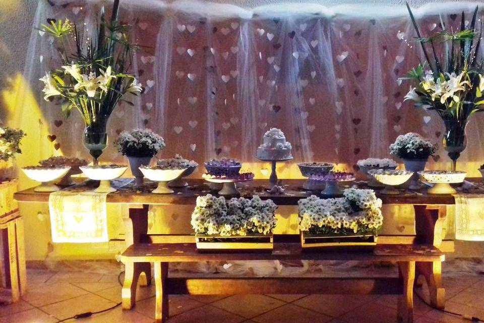 Casamento coquetel e jantar