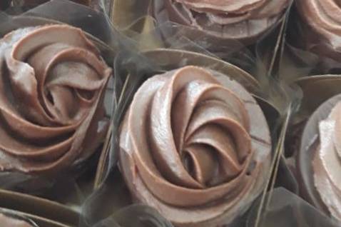 Rosas de ganache