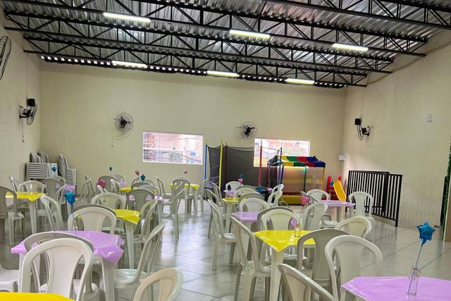Salão decorado