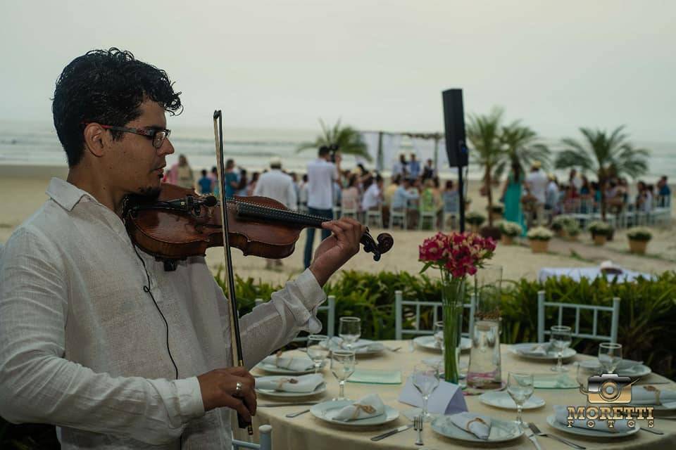 Jantar pós casamento -praia