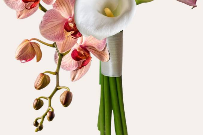 Desenho de buquê de noiva