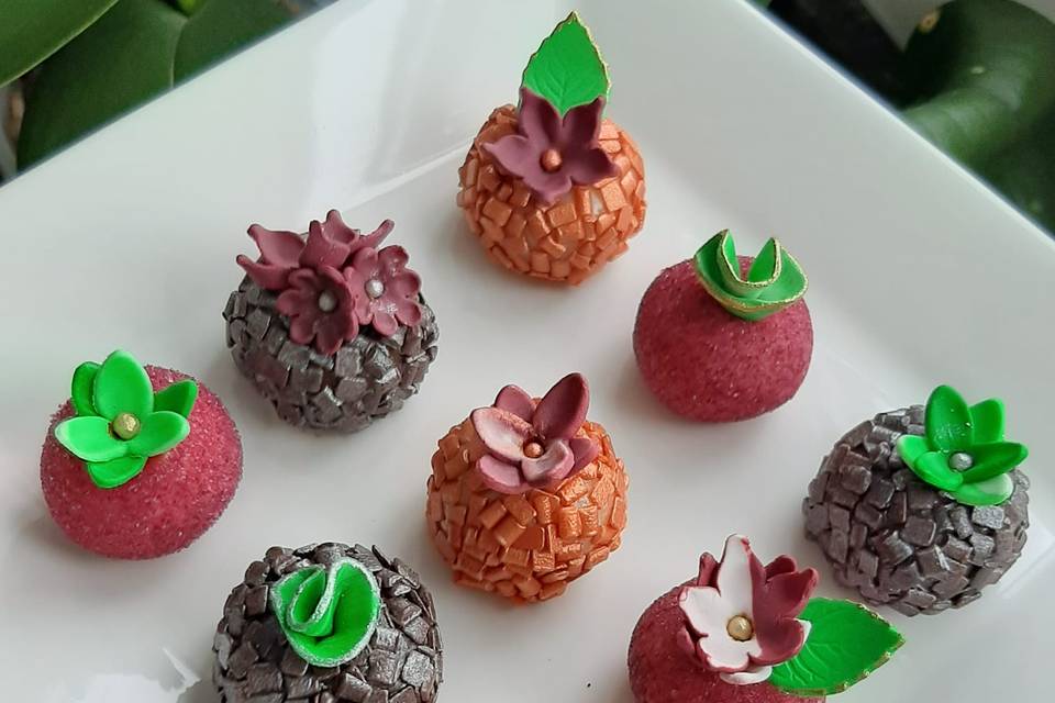 Brigadeiros decorados