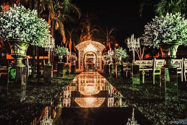 Jardim pista de espelho