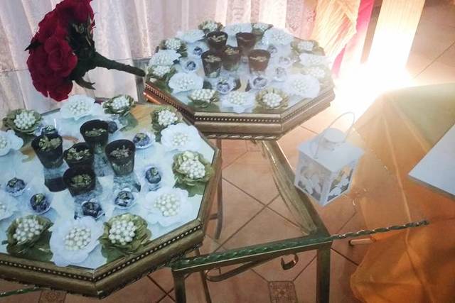 Mesa de doces de um casamento