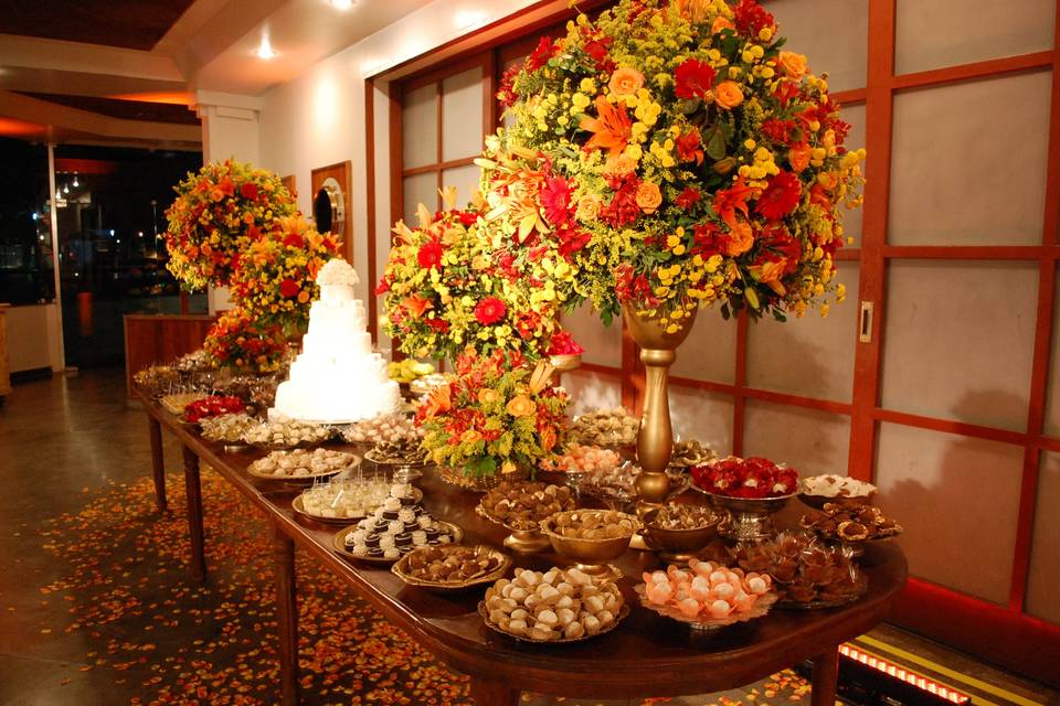Decoração de mesa de doces