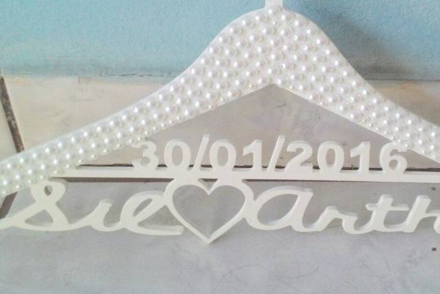 Cabides personalizado pérolas