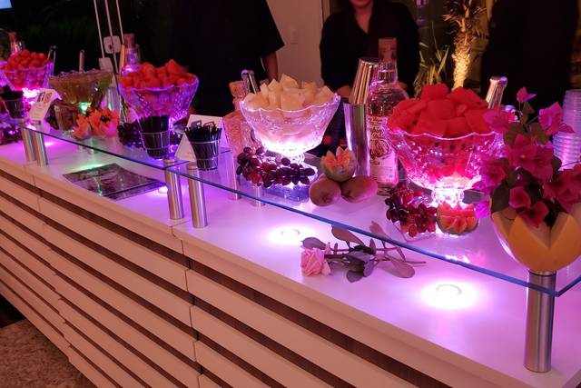 Bar de vidro com Led