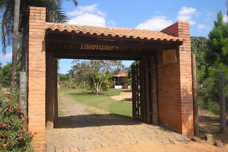 Entrada de uma das chácaras