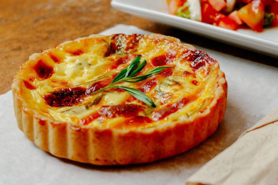 Quiche Palmito e Tomate Seco