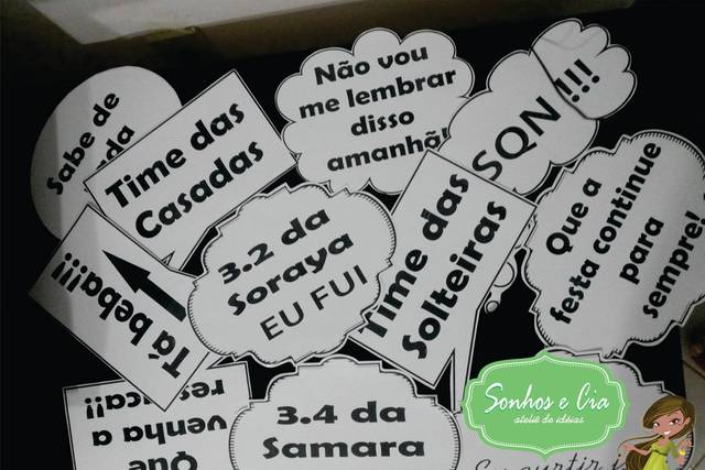 Plaquinhas divertidas eu fui