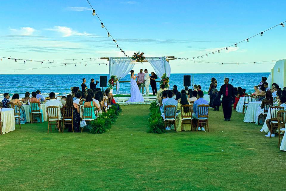 Casamento vista mar