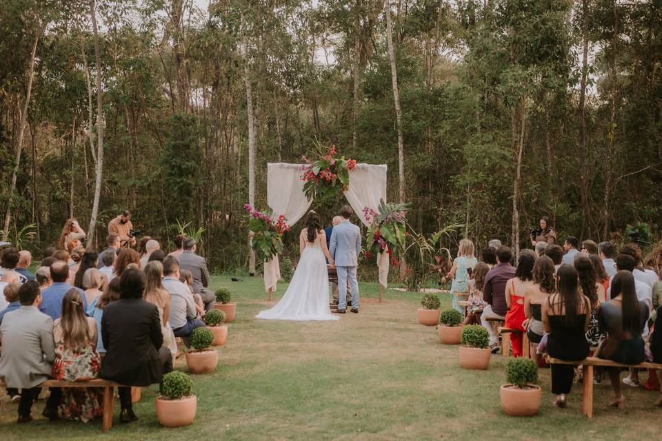 Casamento ao ar livre