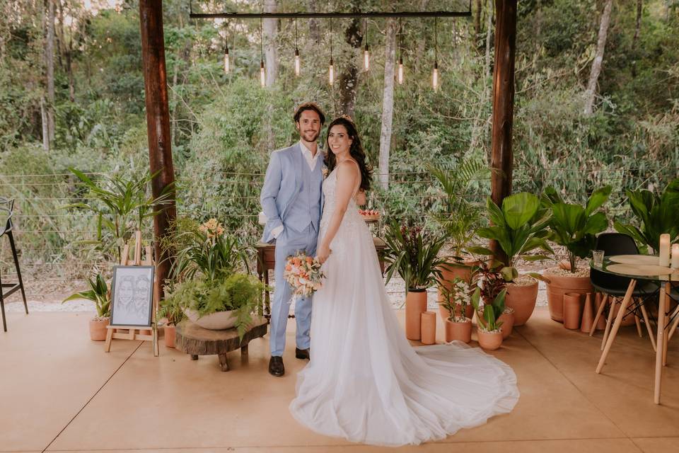 Casamento rustico e susentavel