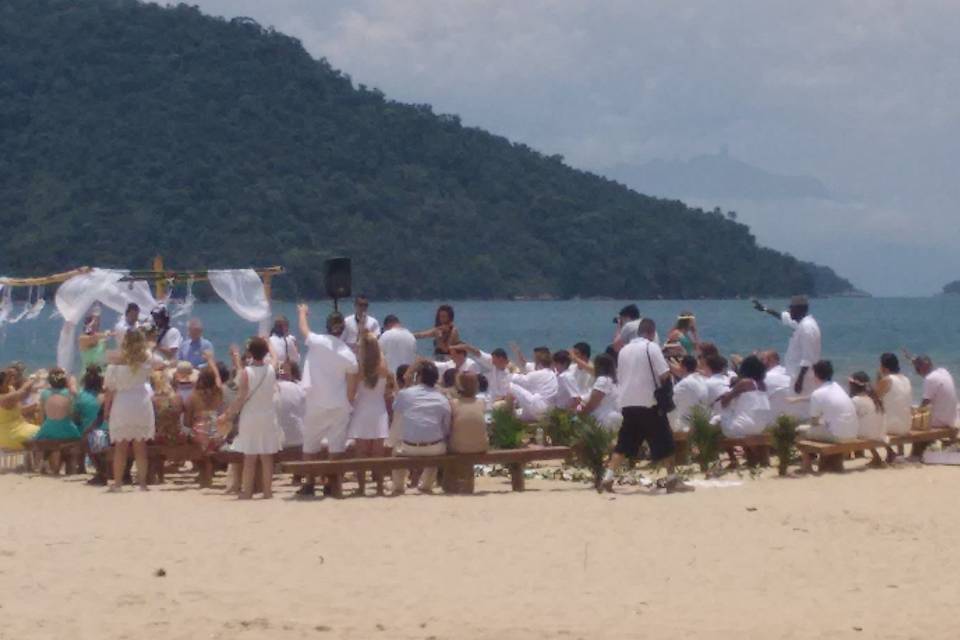 Cerimônia na praia