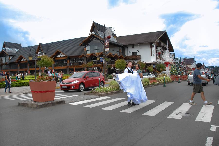 Franciele e Ayslan em Gramado