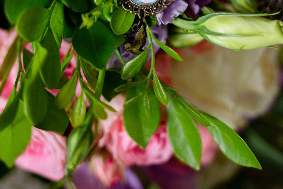 O pai da noiva no bouquet