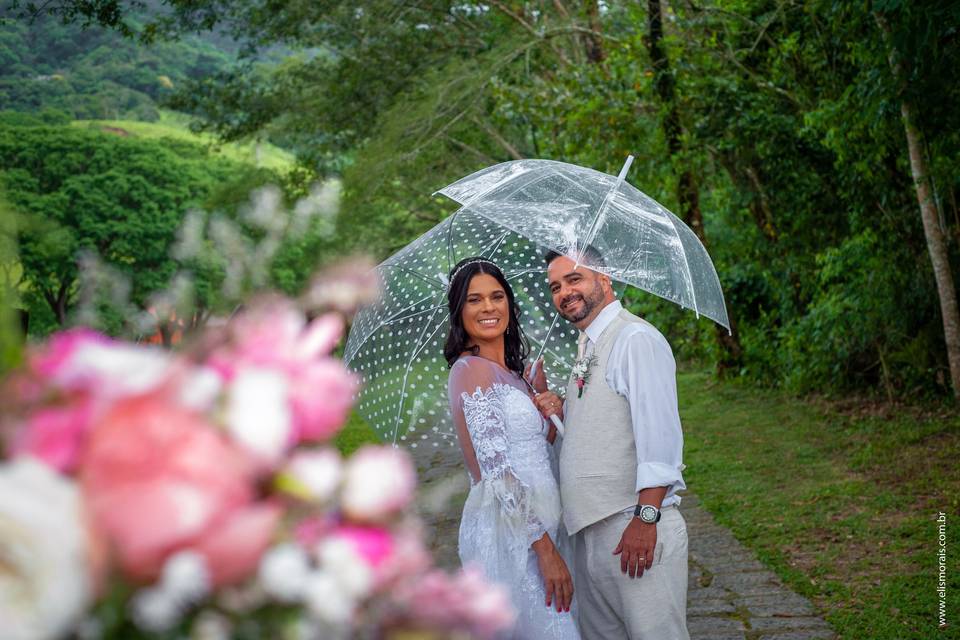 Ingrid e Leonardo na serra