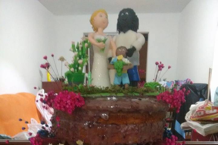 Naked cake do meu casamento