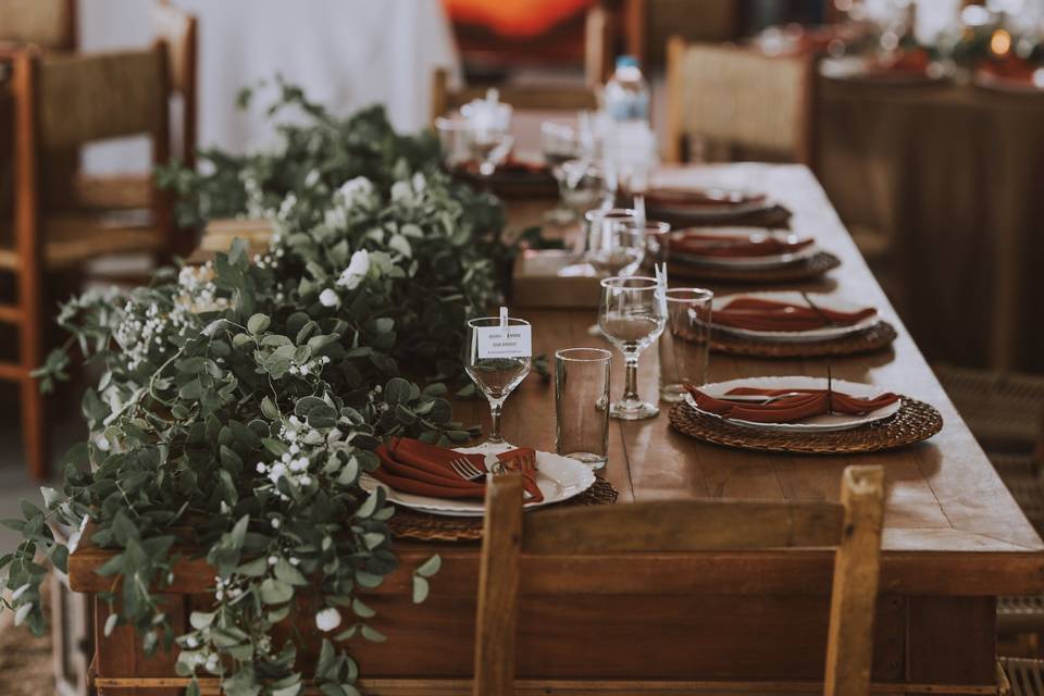 Detalhe long table