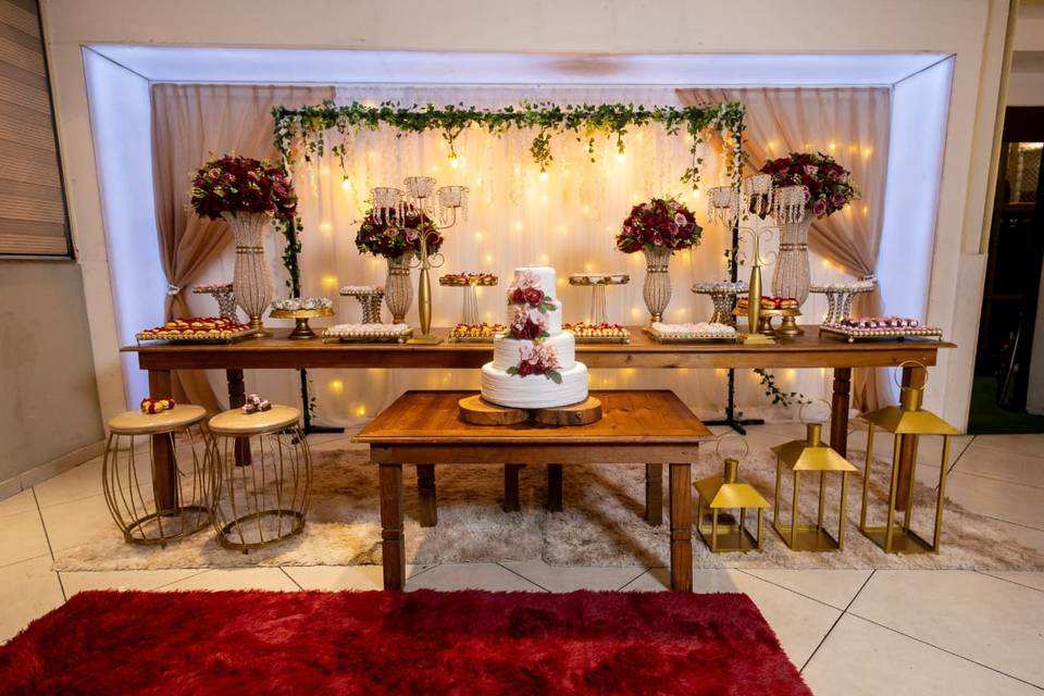 Decoração Marsala e Rosê