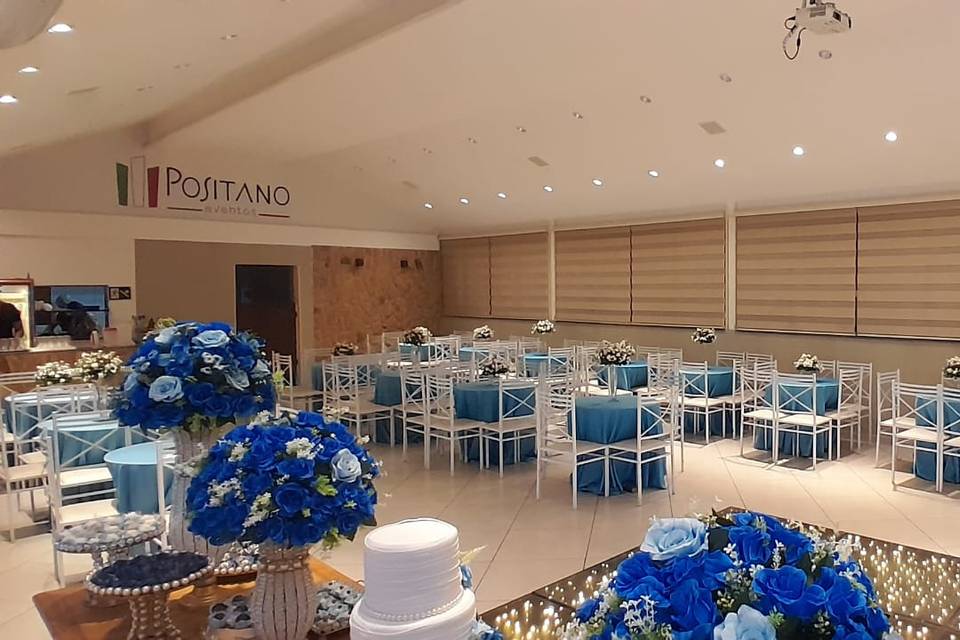 Salão decorado