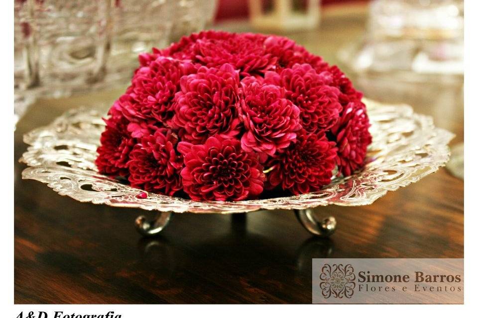 Decoração com flores