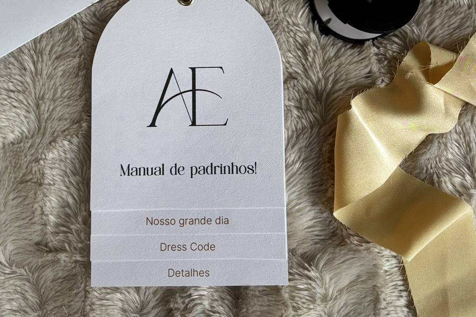 Convite e manual de padrinhos