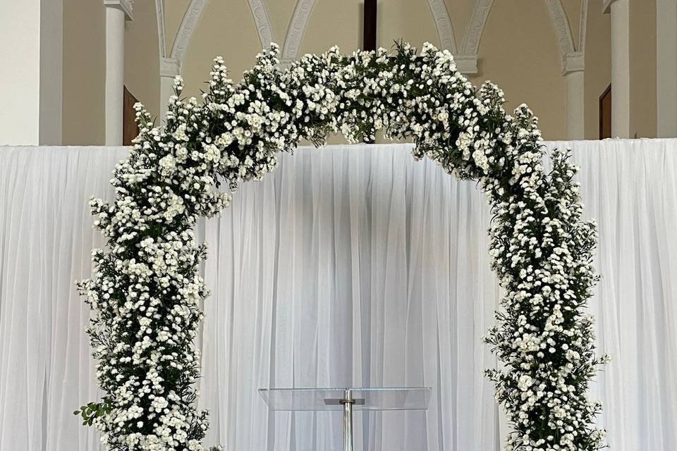 Arco de flores simples