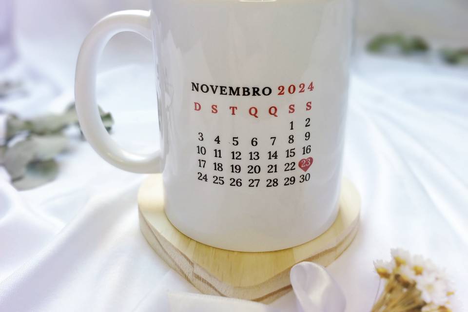 Caneca com a sua data especial