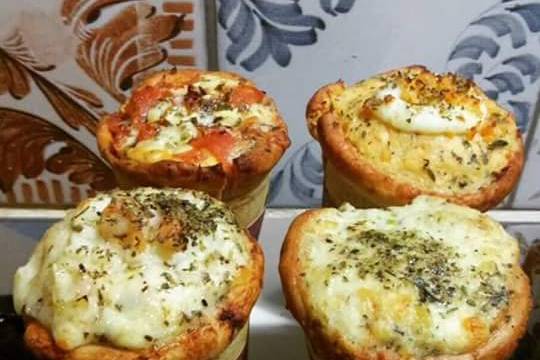 Pizza de cone Salgada