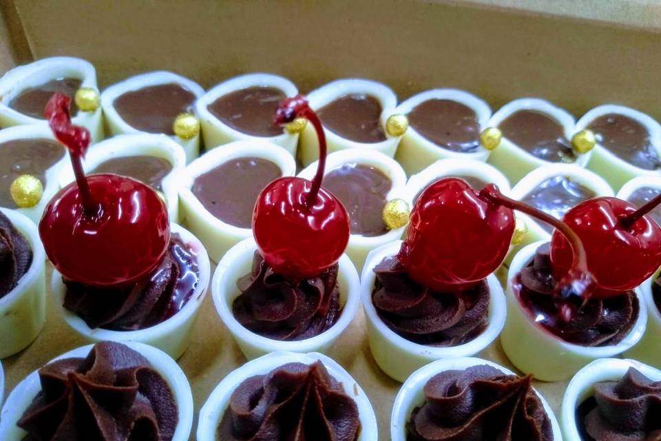 Cereja e ganache