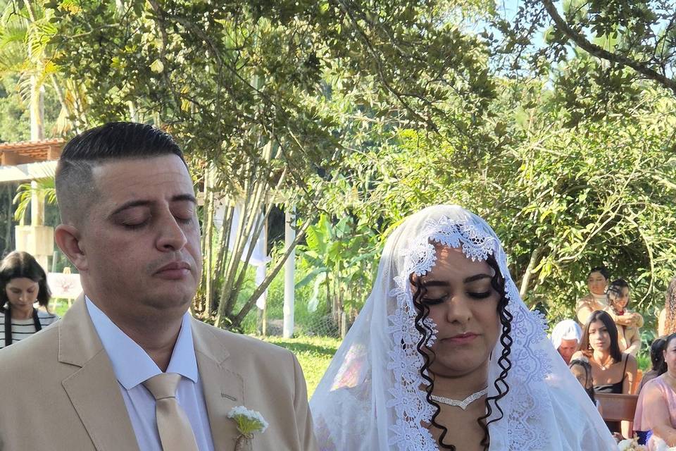 Um momento de fé.