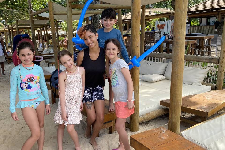 Recreação na praia