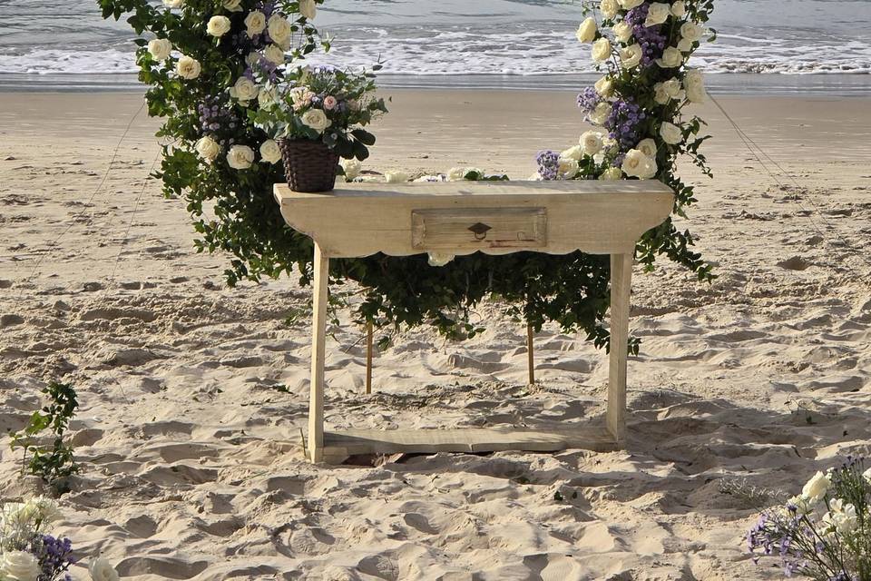 Casamento pé na areia