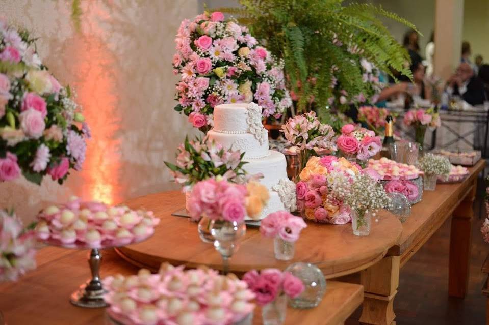 Decoração mesa de casamento