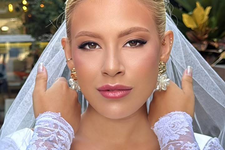 Penteado coque de noiva