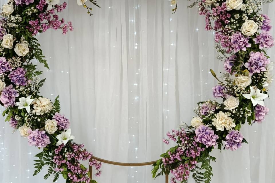 Arco redondo lavanda