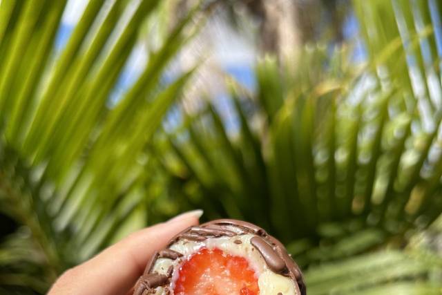 Bombom de morango