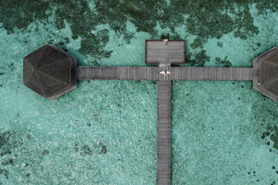 Drone em Maldivas