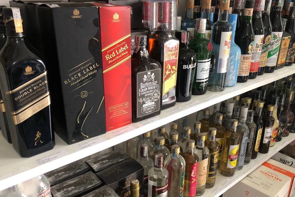 Whisky, vodka, cachaça