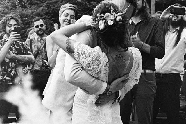 O beijo no casamento