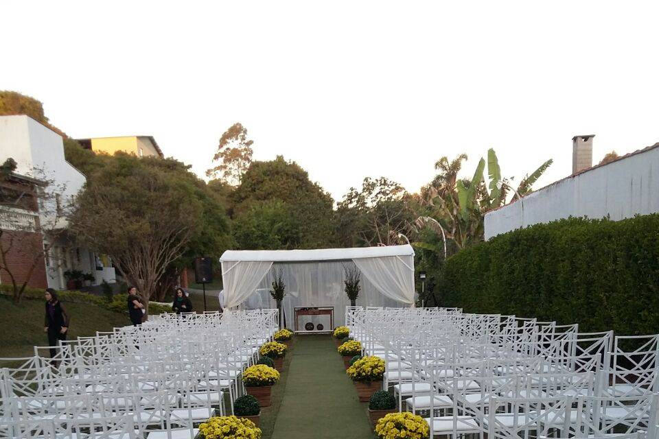 Casamento em ambiente aberto