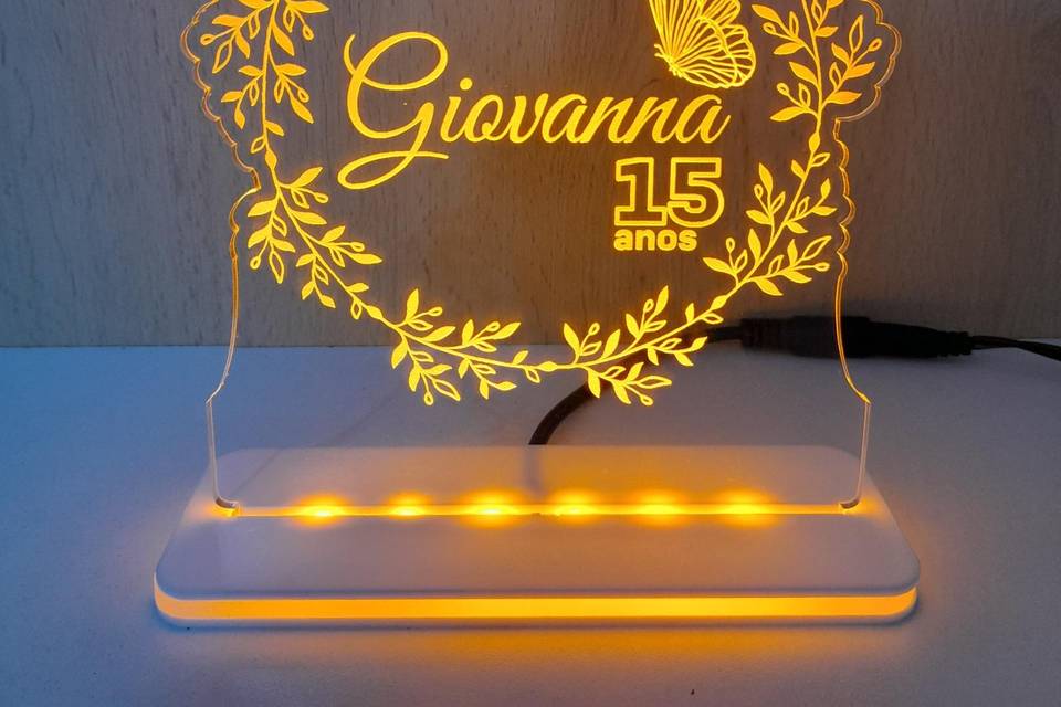 Luminária 15 anos