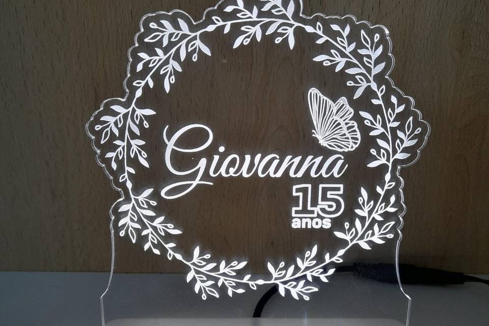 Luminária 15 anos
