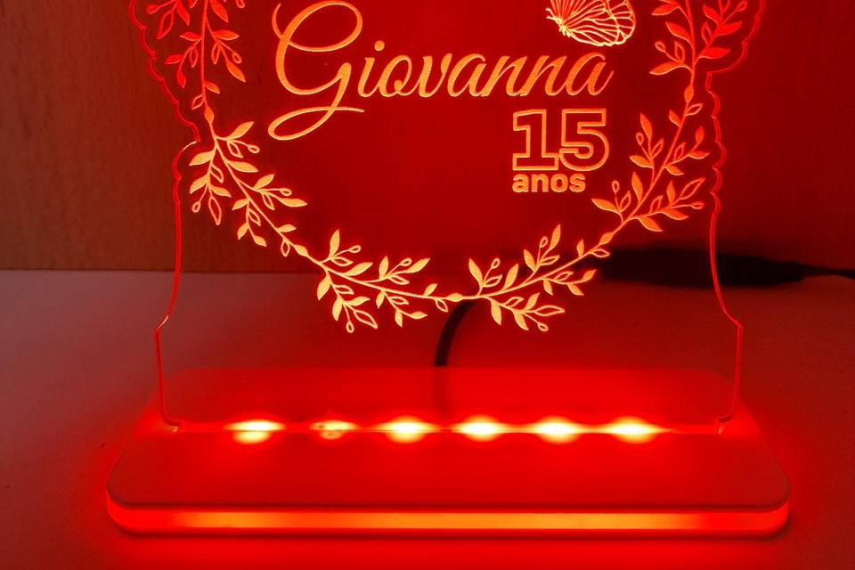 Luminária 15 anos
