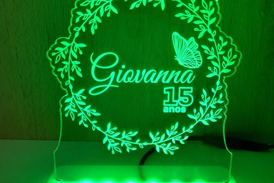 Luminária 15 anos