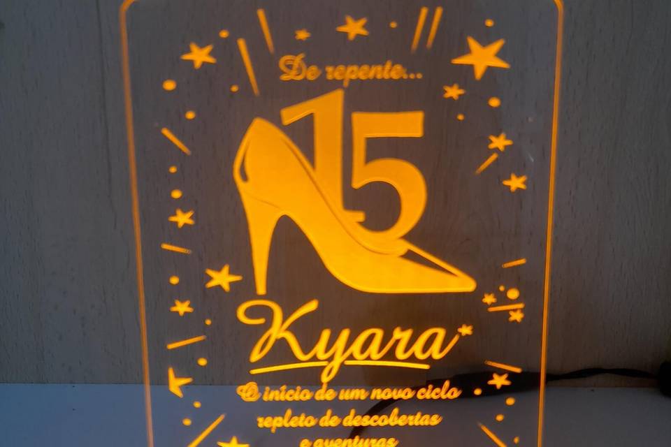 Luminária 15 anos
