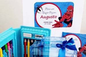 Kit colorir homem aranha 18pçs